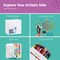 Drawing Board - 13 x 17 Sketch Boards with Handle for Drafting Art - Portable Wooden Clipboard for Class or Studio Fit in Artists Tote